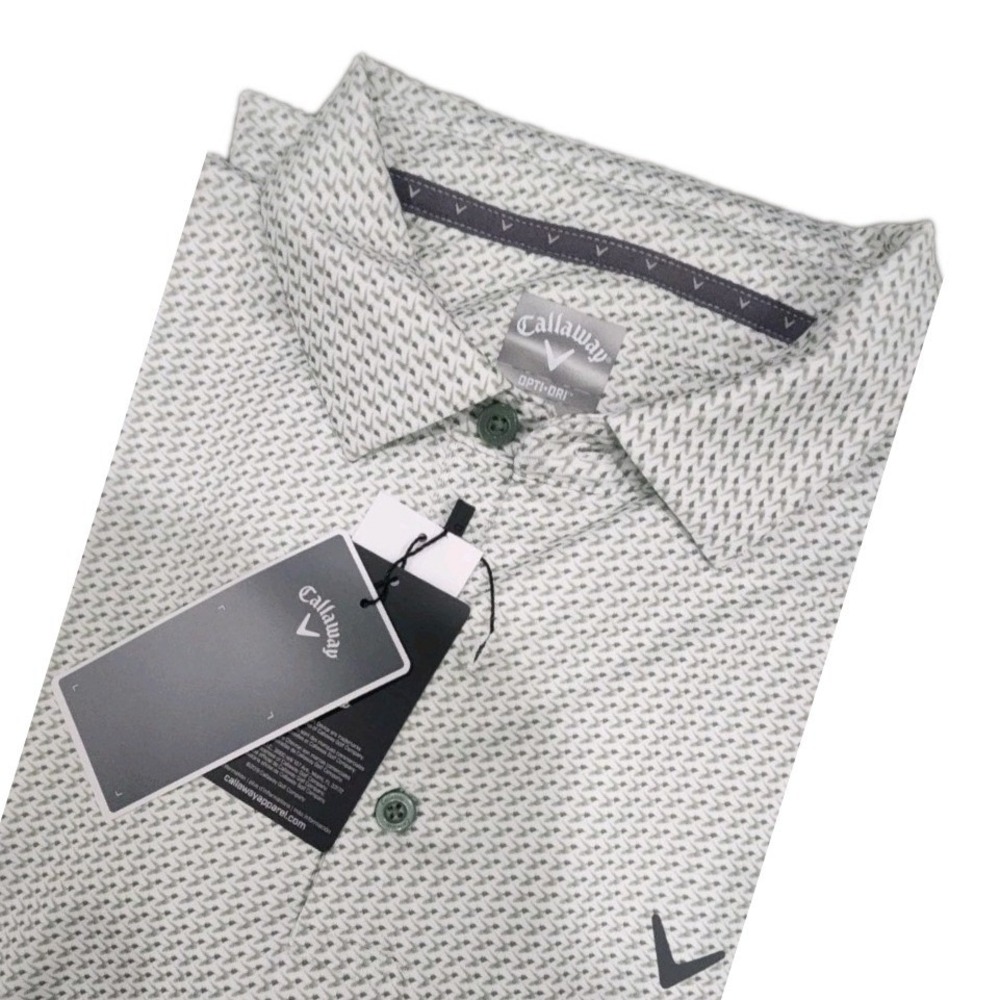 NEW Callaway Golf Polo Shirt Mens XXL GREEN Opti-Dri Stretch UPF SUN PERFORMANCE